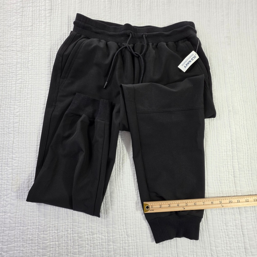 Old Navy StretchTech Joggers Mens Medium Black Water Repellent Stash Pocket NWT - Picture 11 of 12